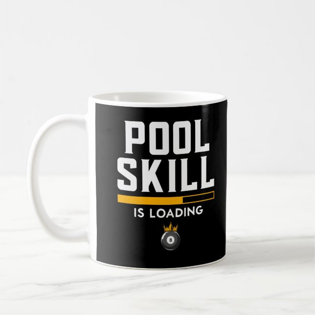 Funny 8 Ball Quote Sports Billiard Pool Coffee Mug (Left)
