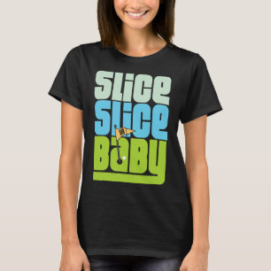 Funny 90's Pun Slice Slice Baby Golf T Shirt 