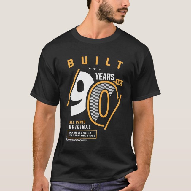 Funny 90th Birthday Age 90 Years Old  T-Shirt (Front)