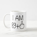 Funny 90th Birthday Coffee Mug<br><div class="desc">Funny 90th Birthday Gift for Women and Men - Turning 90 Years Old Happy Bday Coffee Mug - Gag Party Cup Idea for a Joke Celebration Whether you're drinking your morning coffee, evening tea, or something in between – this mug's for you! It's sturdy and glossy with a vivid print...</div>