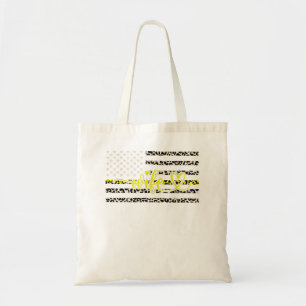Funny 911 Dispatcher Week Leopard Print USA Flag P Tote Bag