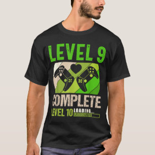 Funny 9th wedding anniversary vintage retro level T-Shirt