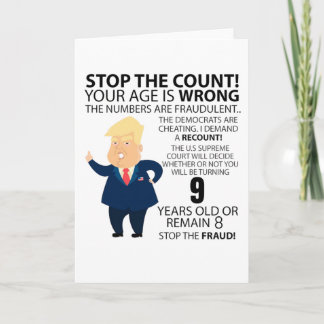 Funny 9th Year Birthday Present Happy Birth year Card