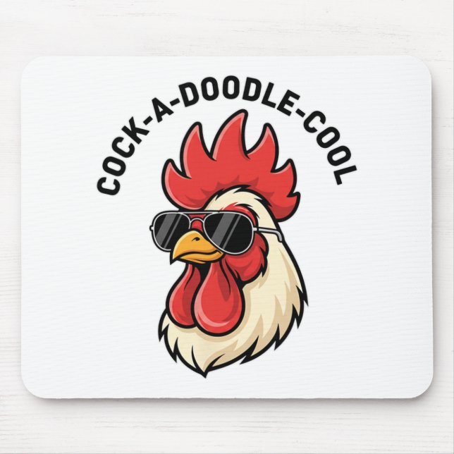 Funny A Doodle Cool Chicken Lover Pun  Mouse Mat (Front)