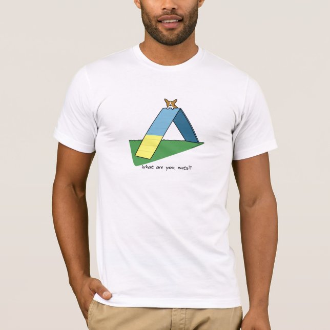 Funny A-Frame Corgi Agility TeeShirt T-Shirt (Front)