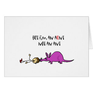 Funny Aardvark Eating Aunt not ant cartoon
