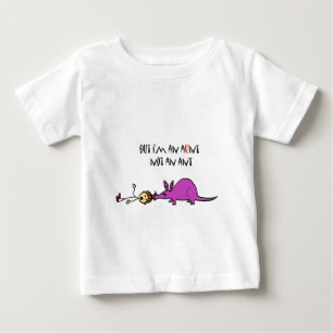 Funny Aardvark Eating Aunt not ant cartoon Baby T-Shirt
