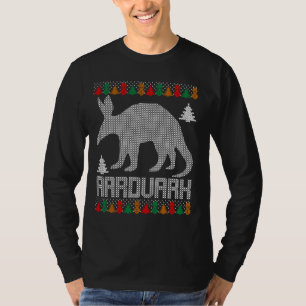 Funny Aardvark Merry Christmas Aardvarks Animal Lo T-Shirt