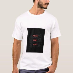 Funny ABG ASIAN BABY GAY LGBT queer T-Shirt