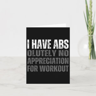 Funny Abs Humor  Card