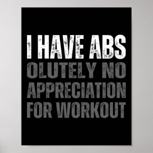Funny Abs Humour Poster