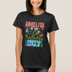 Funny Abuelita Of The Birthday Boy Sea Animal Love T-Shirt