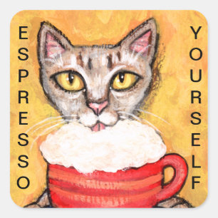 Funny Abyssinian Cat Collection Stickers