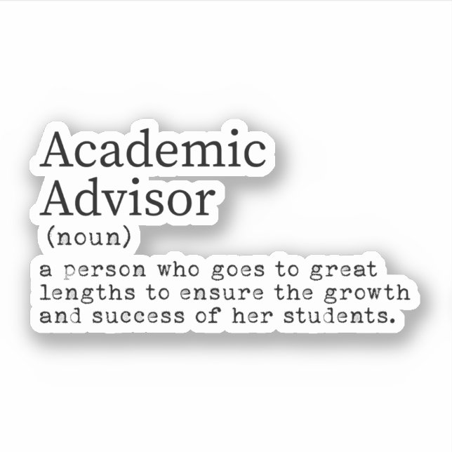 Funny Academic Advisor Definition (Front)