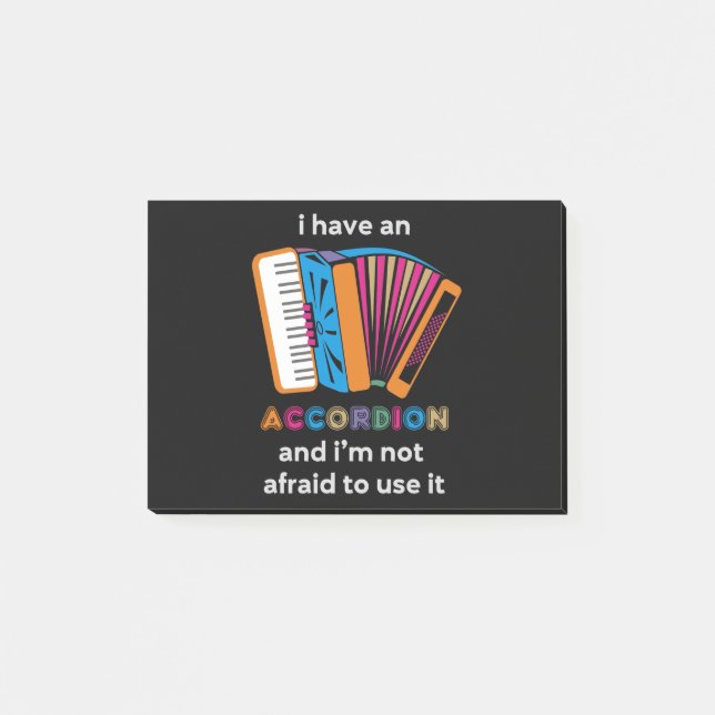 Funny Accordion Post-it Notes (Front)