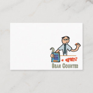 Funny Accountant Bean Counter Business Card