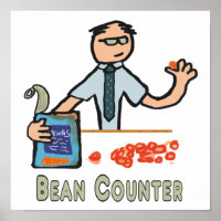 Funny Accountant Bean Counter