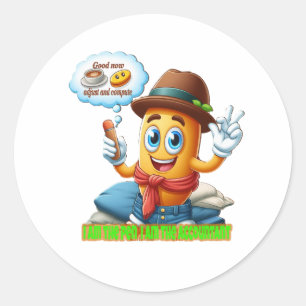 Funny Accountant Classic Round Sticker
