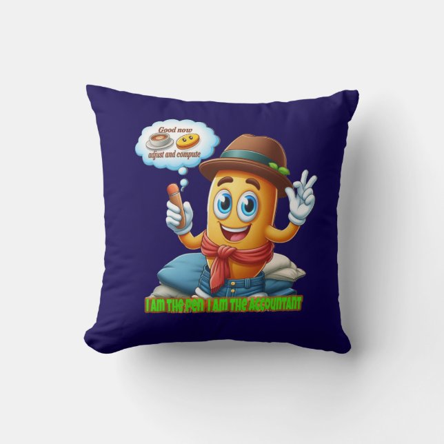 Funny Accountant Cushion (Front)
