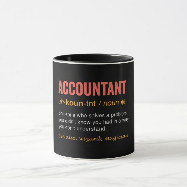 Funny Accountant Definition Mug (Center)