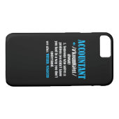 Funny Accountant Gift Idea Definition Accounting Case-Mate iPhone Case (Back (Horizontal))