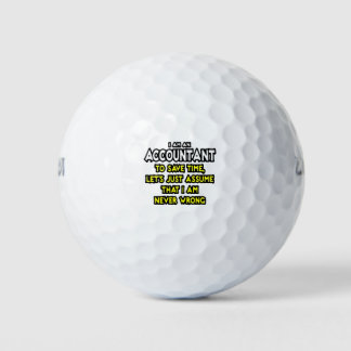 Funny Accountant Gift Ideas Golf Balls