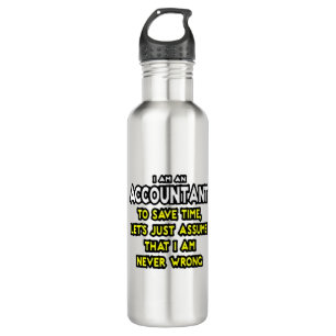 Funny Accountant Gift Ideas Stainless Steel Water 710 Ml Water Bottle