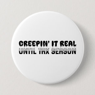 Funny Accountant Halloween - Creepin' It Real 7.5 Cm Round Badge