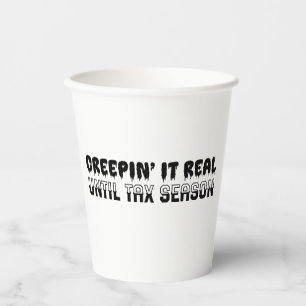 Funny Accountant Halloween - Creepin' It Real Paper Cups