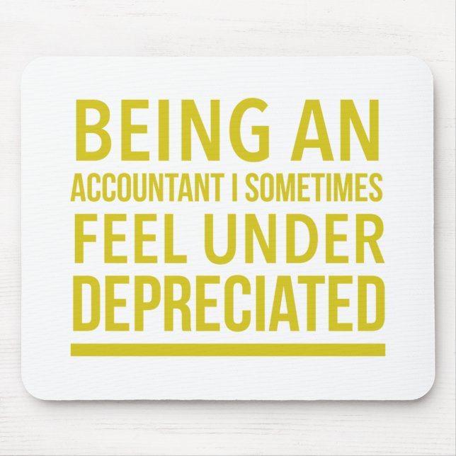Funny Accountant Pun Mouse Mat (Front)
