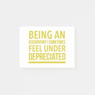 Funny Accountant Pun Post-it Notes