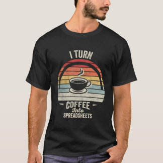 Funny Accountant Spreadsheets Shirt Retro Vintage