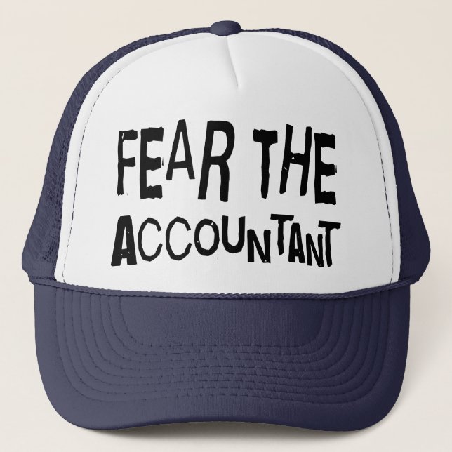 Funny Accountant Trucker Hat (Front)