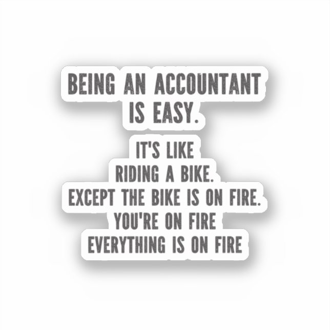 Funny Accountants - Being Accountant is Easy (Front)