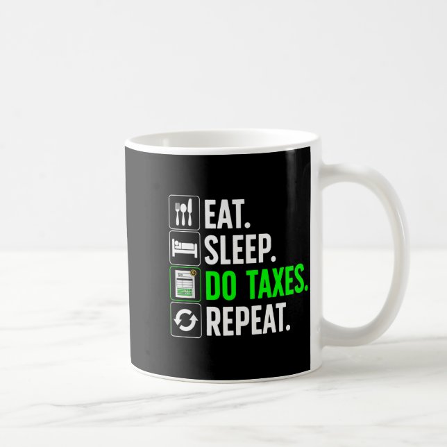 Funny Accounting Art For Men Women Spreadsheets Ac Coffee Mug (Right)