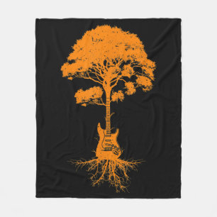 Funny Acoustic Guitar For Men Women Cool Guitarist Fleece Blanket