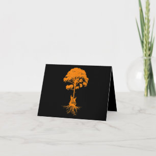 Funny Acoustic Guitar For Men Women Cool Guitarist Thank You Card