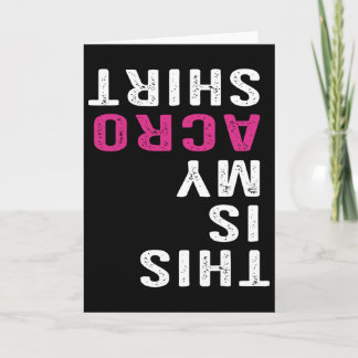 Funny Acro Acrotic Arts Yoga Dance  Card