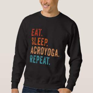 Funny Acro Yoga Acroyoga Acrobatics Gymnastic Vint Sweatshirt