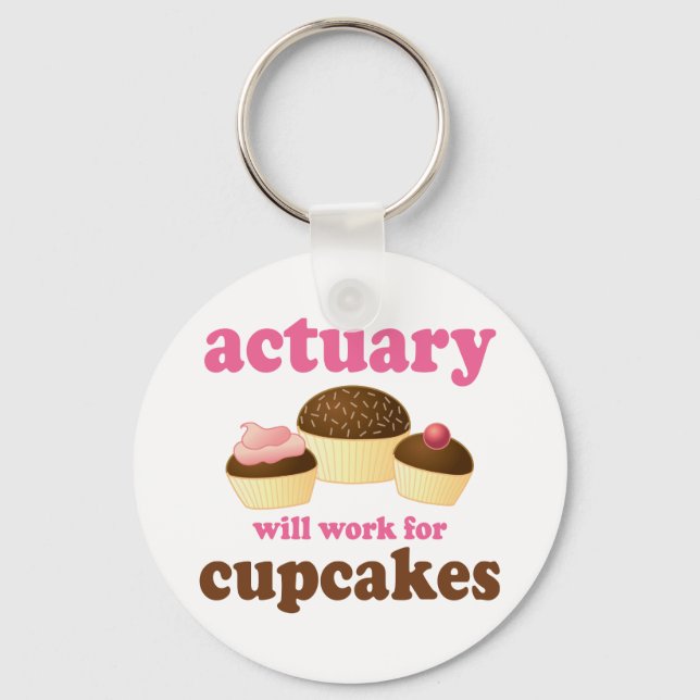 Funny Actuary Key Ring (Front)
