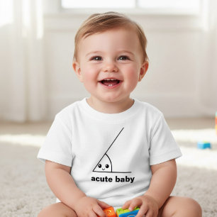 Funny acute angle geeky baby T-Shirt