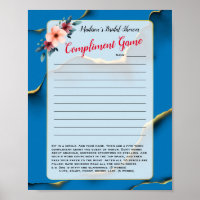 Funny Ad-Lib / Compliment Game Bridal Shower 