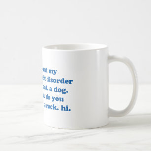 Funny ADD ADHD Quote - Blue Print Coffee Mug