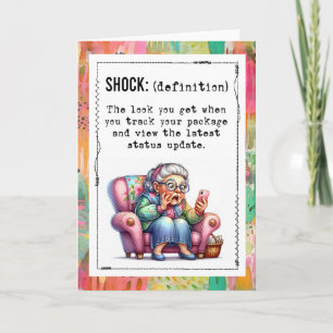 Funny Addicted To Online Shopping Card