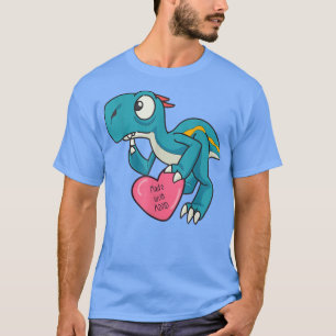 Funny ADHD Blue Dinosaur T-Shirt