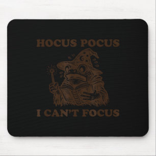 Funny adhd frog wizard - i can't focus mouse mat