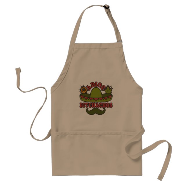 Funny Adios Beaches Funny Quote Standard Apron (Front)