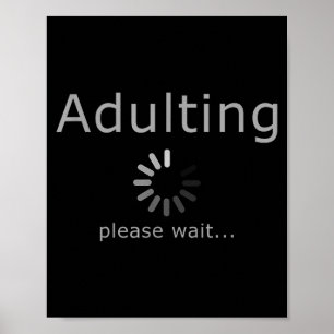 Funny Adult 18th Birthday Fun Present Girls Boys Poster