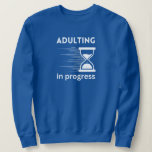 Funny Adult 18th Birthday Gift idea Adulting Shirt<br><div class="desc">Are you struggling to find the perfect gift for your friend or loved one's 18th birthday? Look no further than the hilarious 'Adulting in progress' design! This funny design is perfect for anyone who is just starting out on their journey into adulthood. Whether they're heading off to college, starting their...</div>