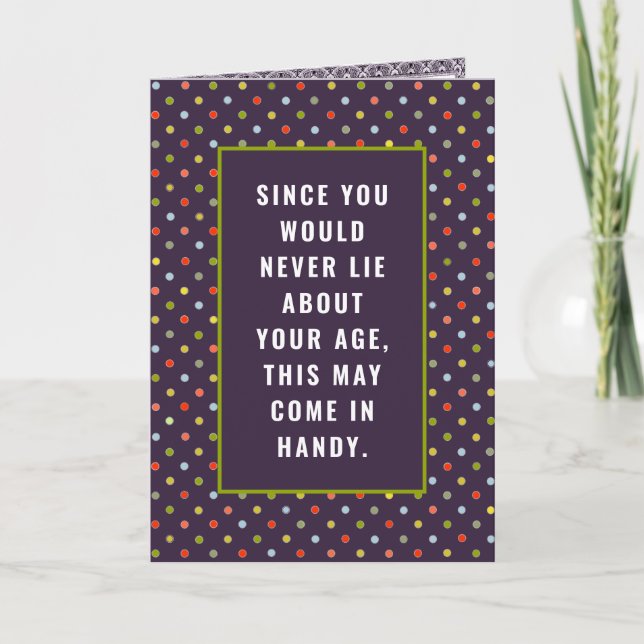 Funny Adult Birthday Card (Front)